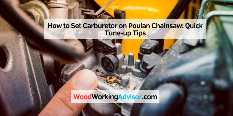 How To Set Carburetor On Poulan Chainsaw Quick Tune Up Tips