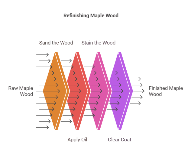 Step 3: Stain The Maple Wood