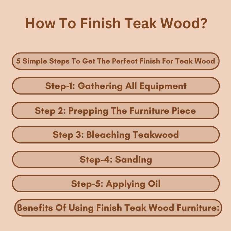 How To Finish Teak Wood?