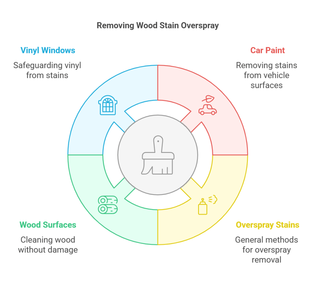 How to Remove Wood Stain Overspray