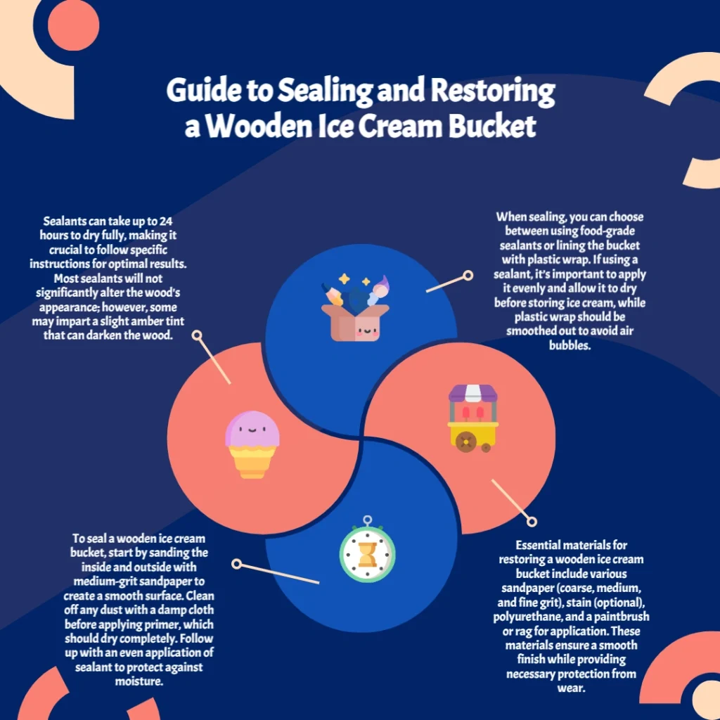 Wooden Ice Cream Bucket