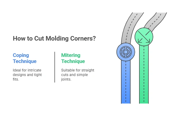 how to cut molding corners