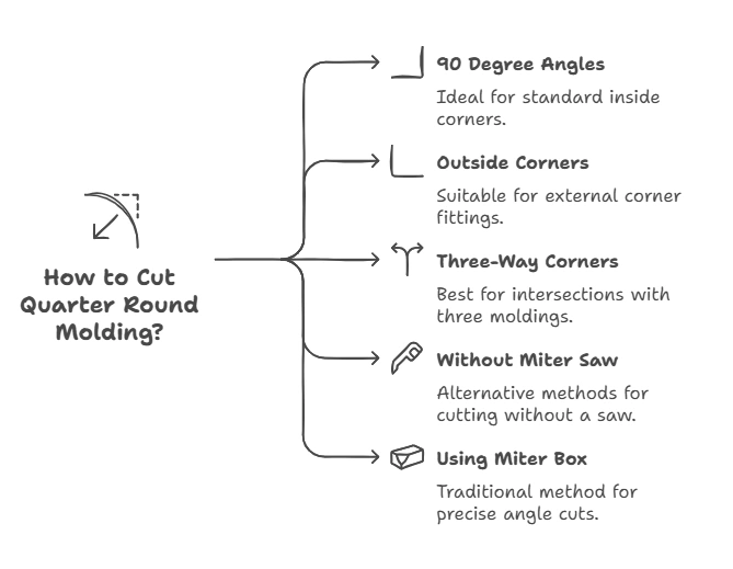 How to Cut Quarter Round Inside Corners With Miter Saw