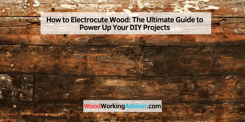 How to Electrocute Wood