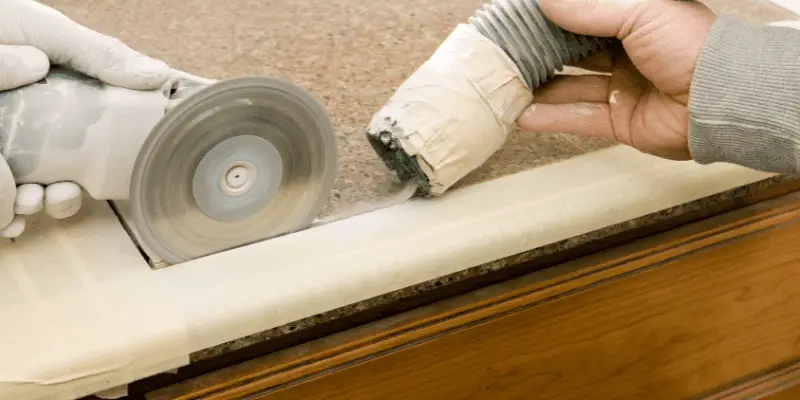 how to cut countertop for sink