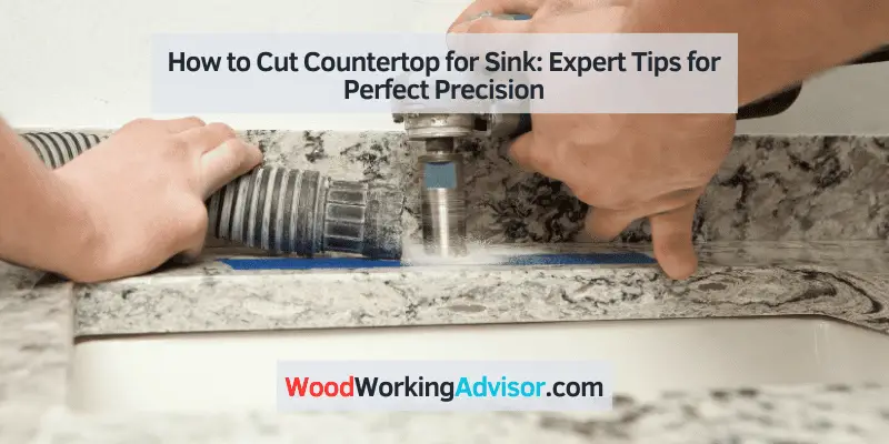 how to cut countertop for sink