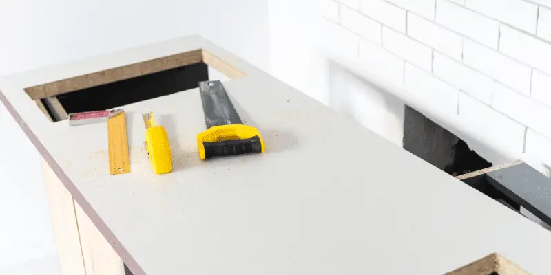 how to cut kitchen countertop