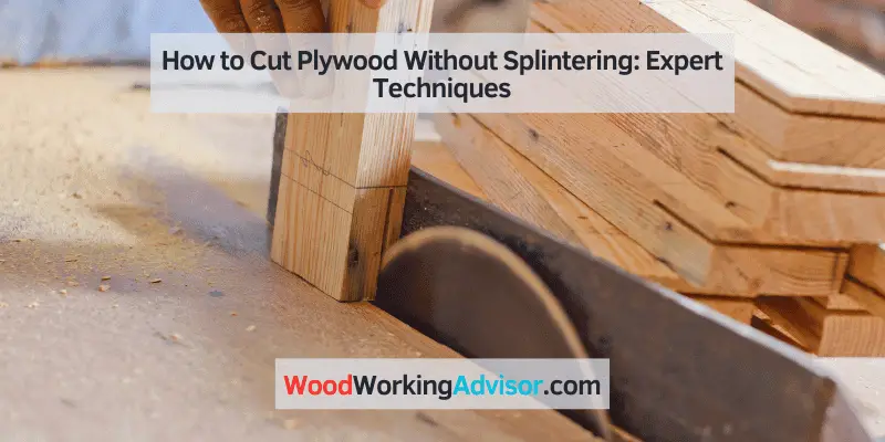how to cut plywood without splintering