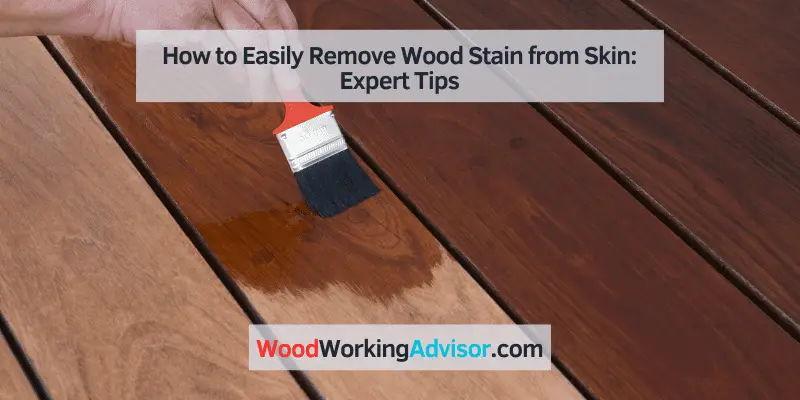 how to remove wood stain from skin