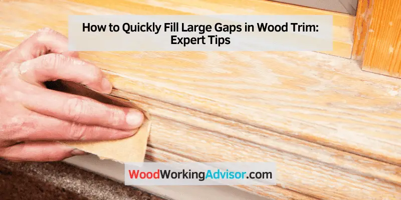 How to Quickly Fill Large Gaps in Wood Trim