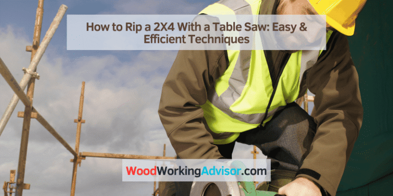 How to Rip a 2X4 With a Table Saw: Easy & Efficient Techniques