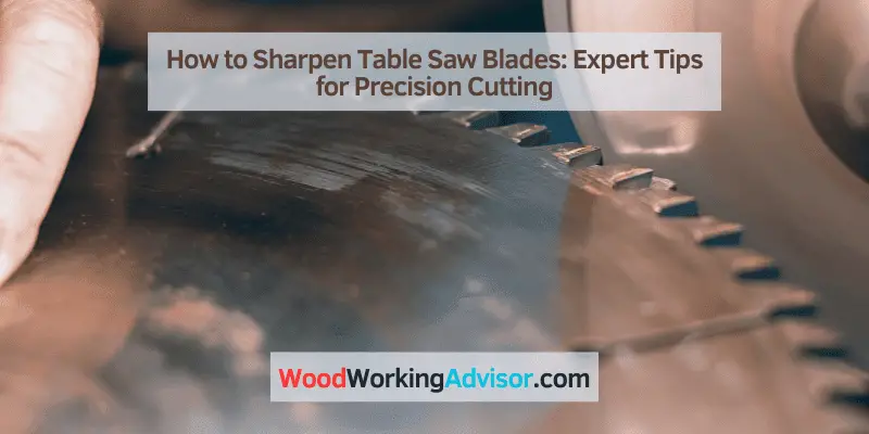 How to Sharpen Table Saw Blades