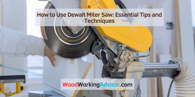 How to Use Dewalt Miter Saw