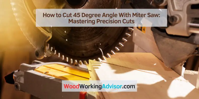 How to Cut 45 Degree Angle With Miter Saw