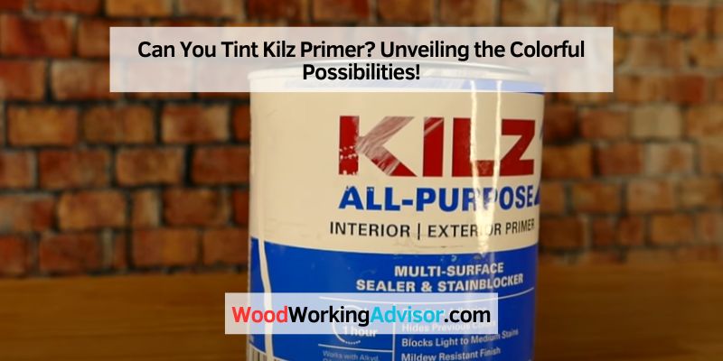Can You Tint Kilz Primer