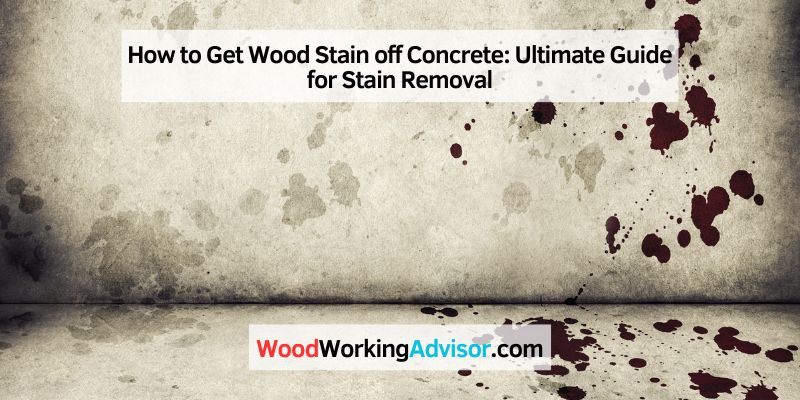 How to Get Wood Stain off Concrete