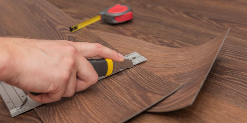 How to Slice through Rigid Core Vinyl Plank Flooring