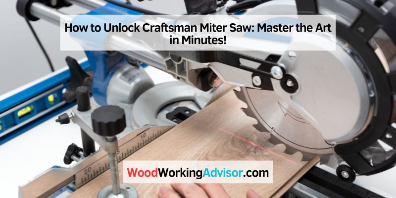 How to Unlock Craftsman Miter Saw