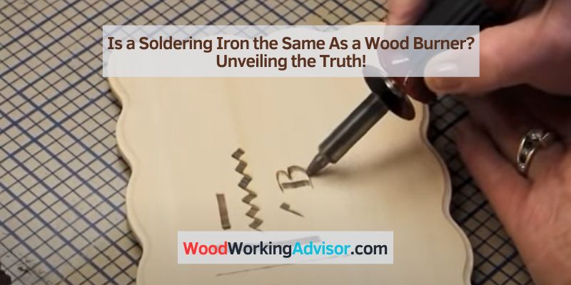 Is a Soldering Iron the Same As a Wood Burner