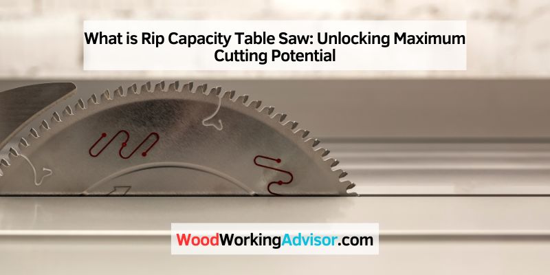 What is Rip Capacity Table Saw