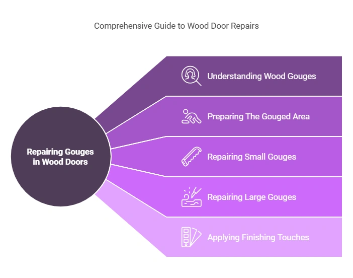 How to Repair Gouges in Wood Doors
