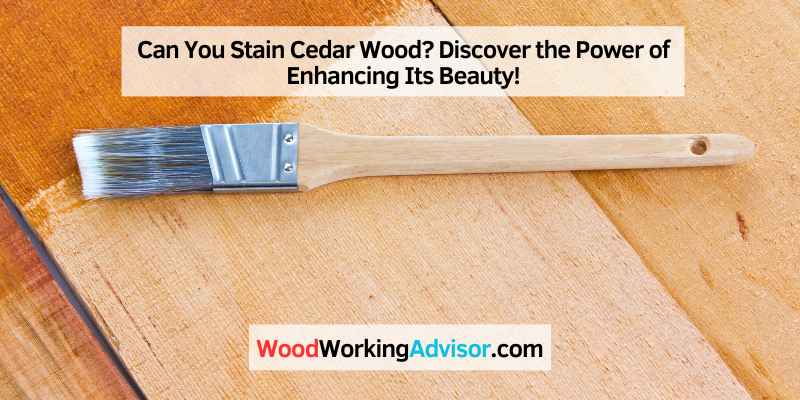 Can You Stain Cedar Wood