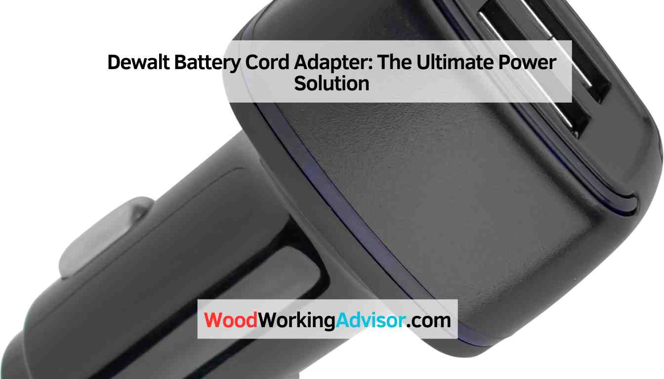 Dewalt Battery Cord Adapter