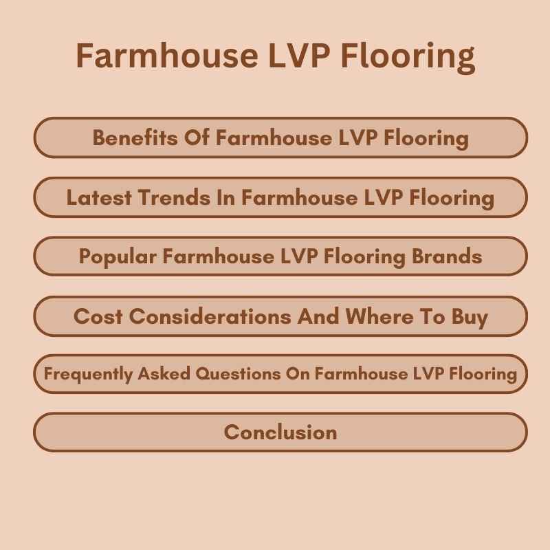 Farmhouse LVP Flooring