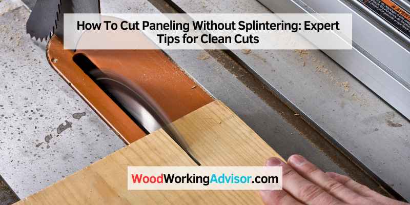 How To Cut Paneling Without Splintering