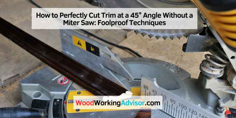 How to Perfectly Cut Trim at a 45° Angle Without a Miter Saw