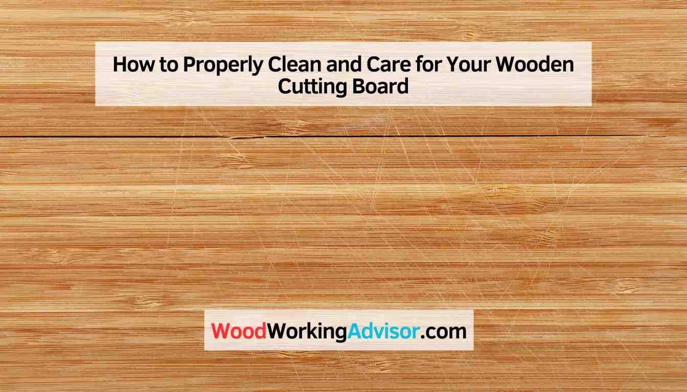 How to Properly Clean and Care for Your Wooden Cutting Board