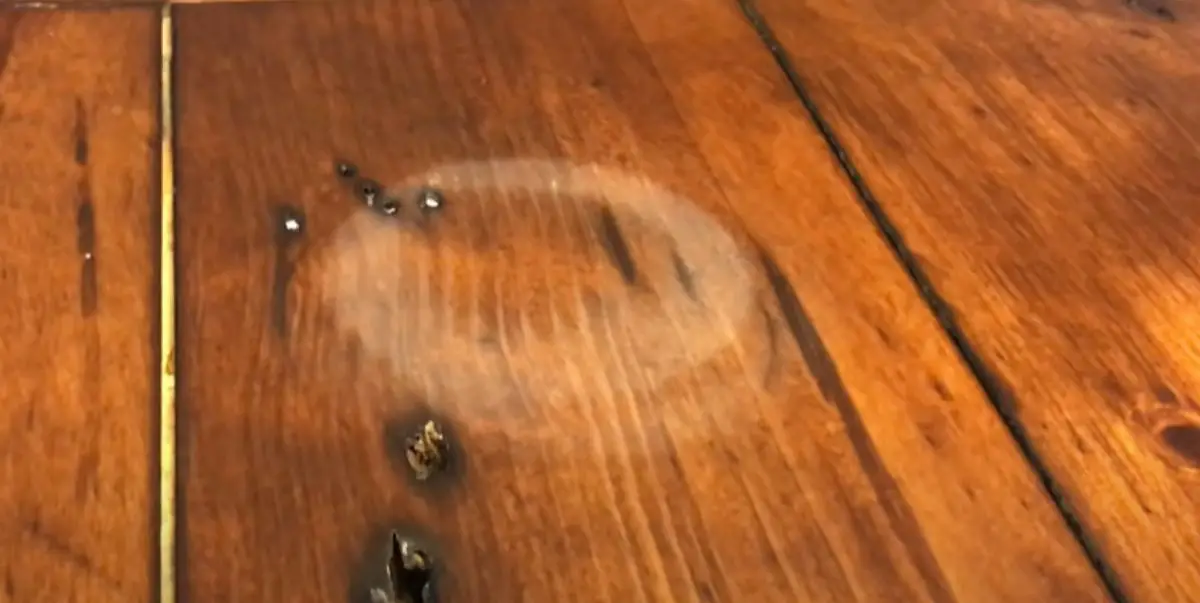 How to Remove White Heat Marks from Wood Table with Iron