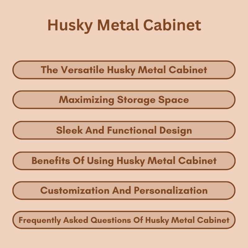 Husky Metal Cabinet