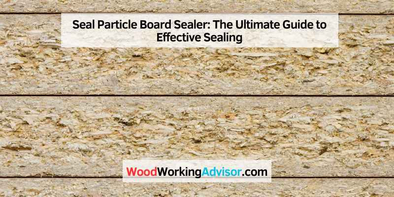 Seal Particle Board Sealer