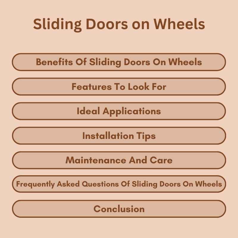 Sliding Doors on Wheels