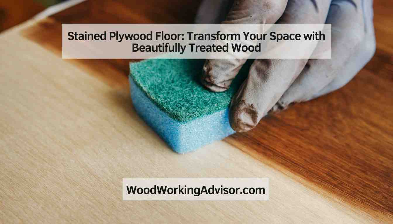 Stained Plywood Floor