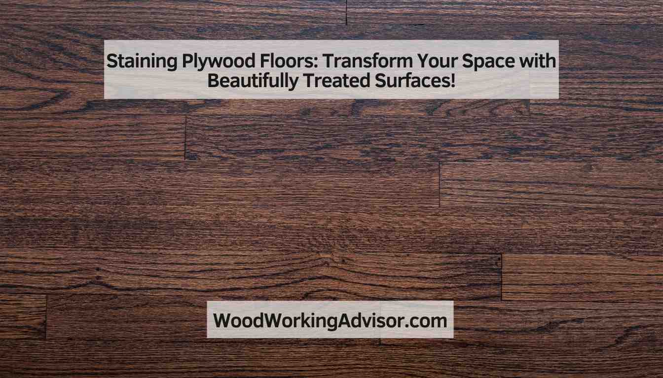 Staining Plywood Floors