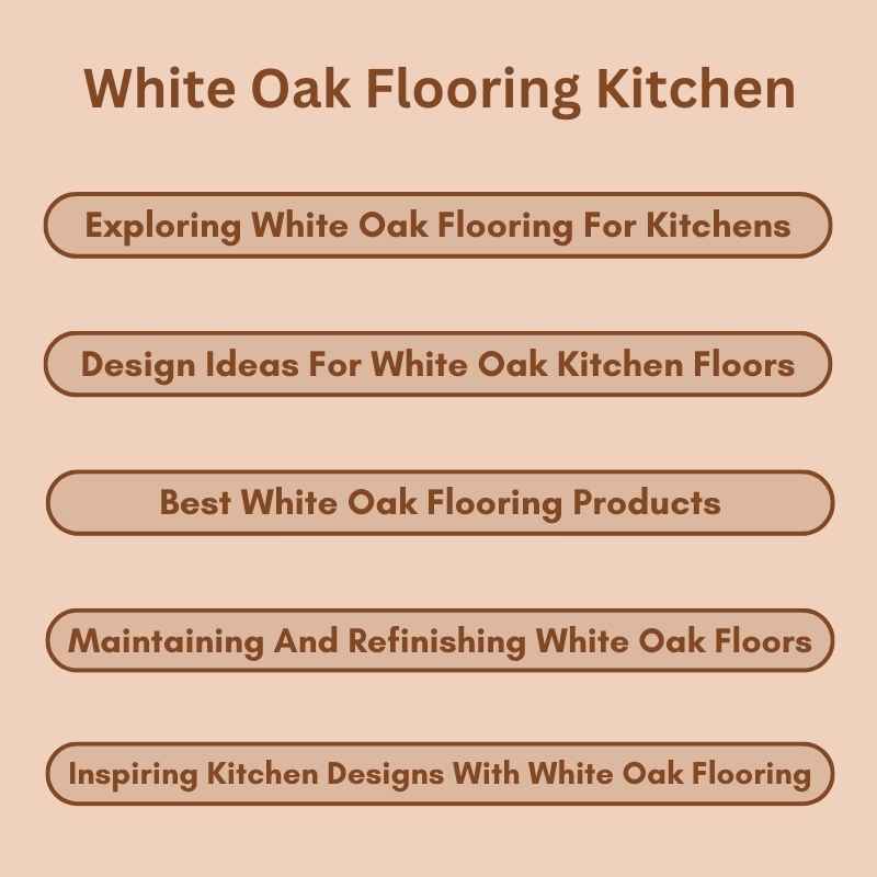 White Oak Flooring Kitchen