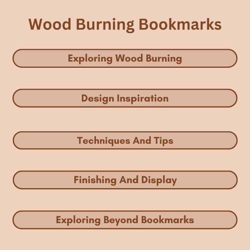 Wood Burning Bookmarks