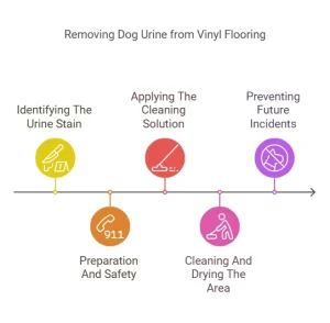 dog urine from vinyl flooring