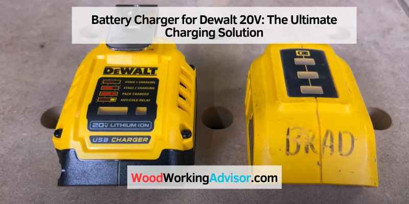Battery Charger for Dewalt 20V