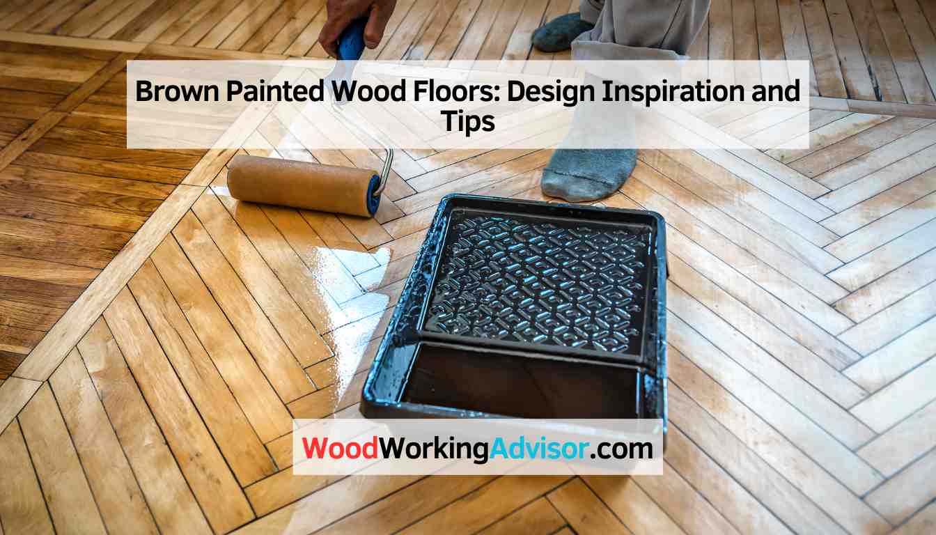 Brown Painted Wood Floors
