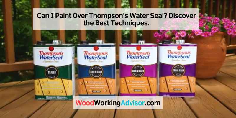 Can I Paint Over Thompson's Water Seal