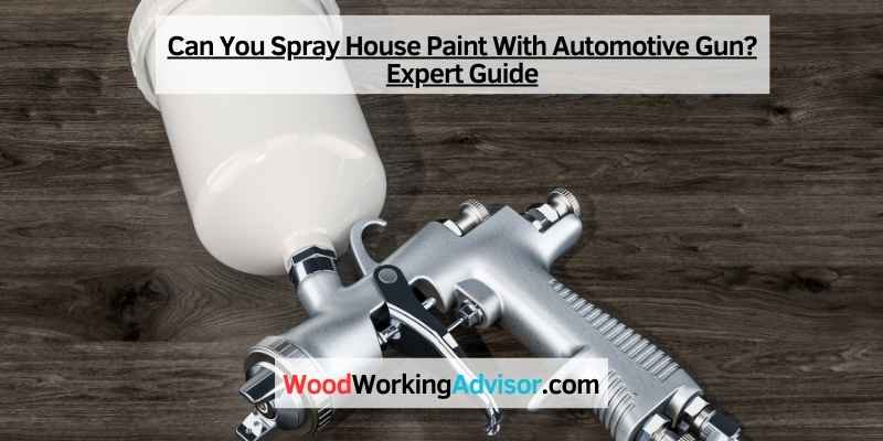 Can You Spray House Paint With Automotive Gun