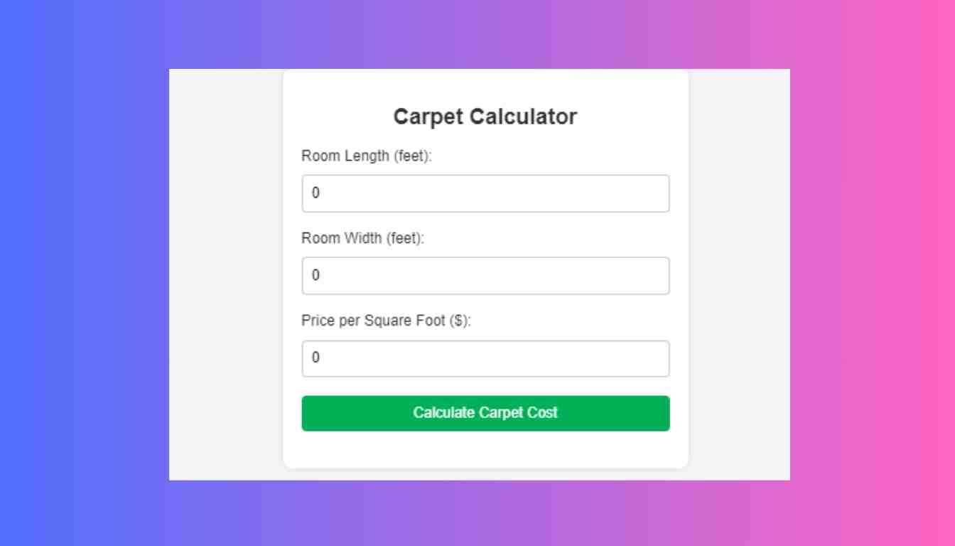 Carpet Calculator