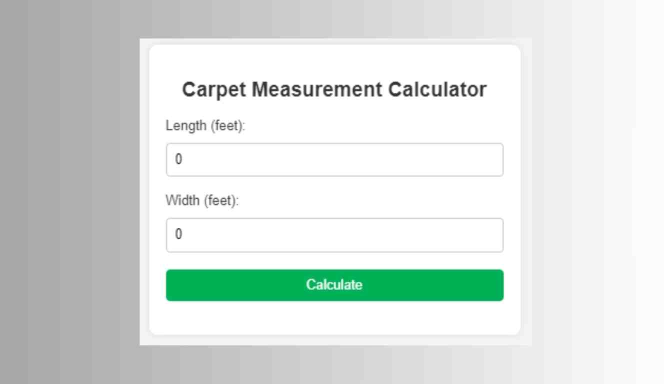 Carpet Measurement Calculator