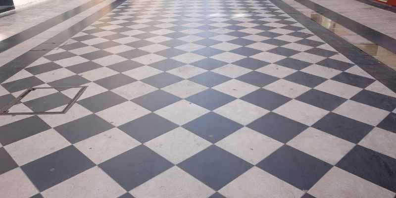 Checkered Hardwood Floor