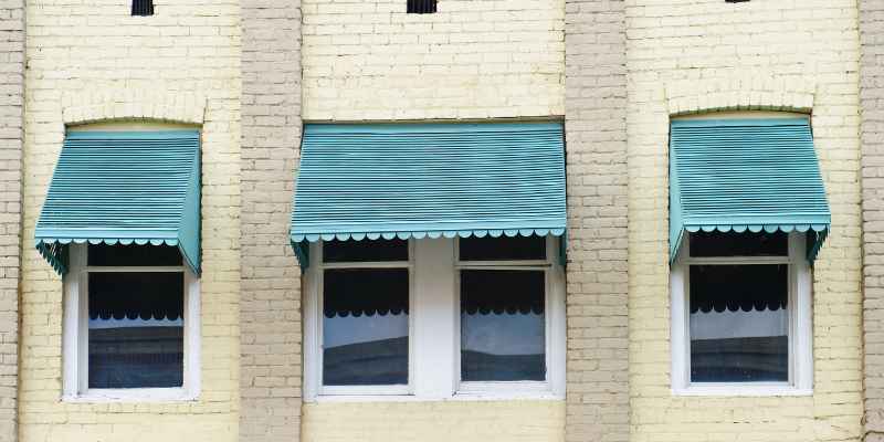 Corrugated Metal Window Awning