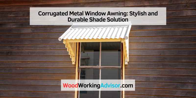 Corrugated Metal Window Awning