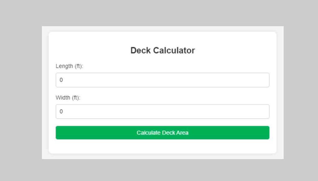 Deck Calculator Woodworking Advisor
